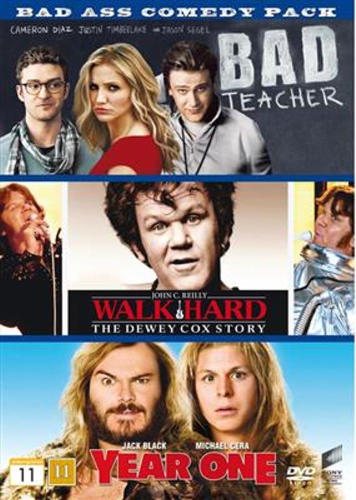 Bad Ass Comedy Pack 3 - Bad Teacher / Walk Hard - The Dewey Cox Story / Year One