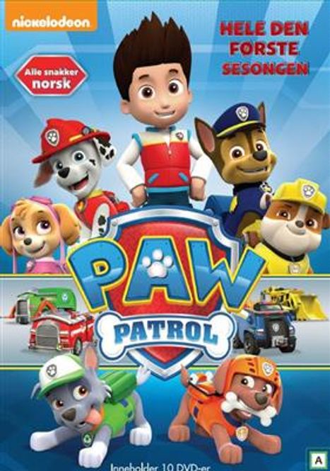 Hovedbilde Paw Patrol - Sesong 1 Vol. 1-10: Hele Første Sesong (DVD)