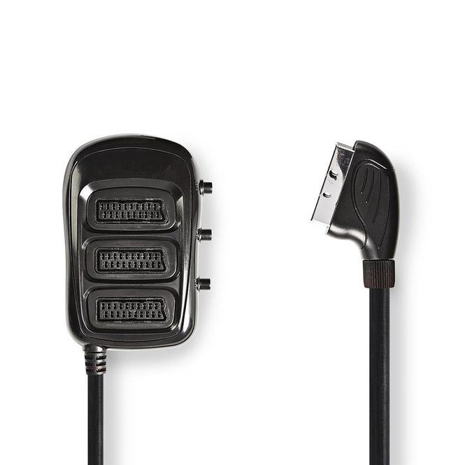 Hovedbilde Scart velger 3 stk inn/ut 0,5 meter