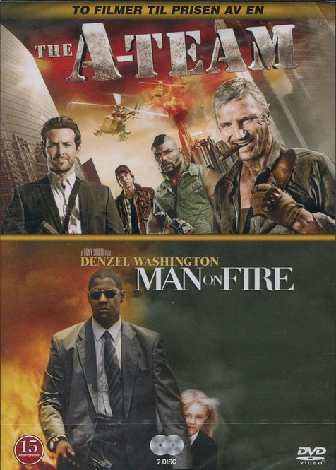 Hovedbilde The A-Team / Man On Fire (DVD) 2 filmer i En