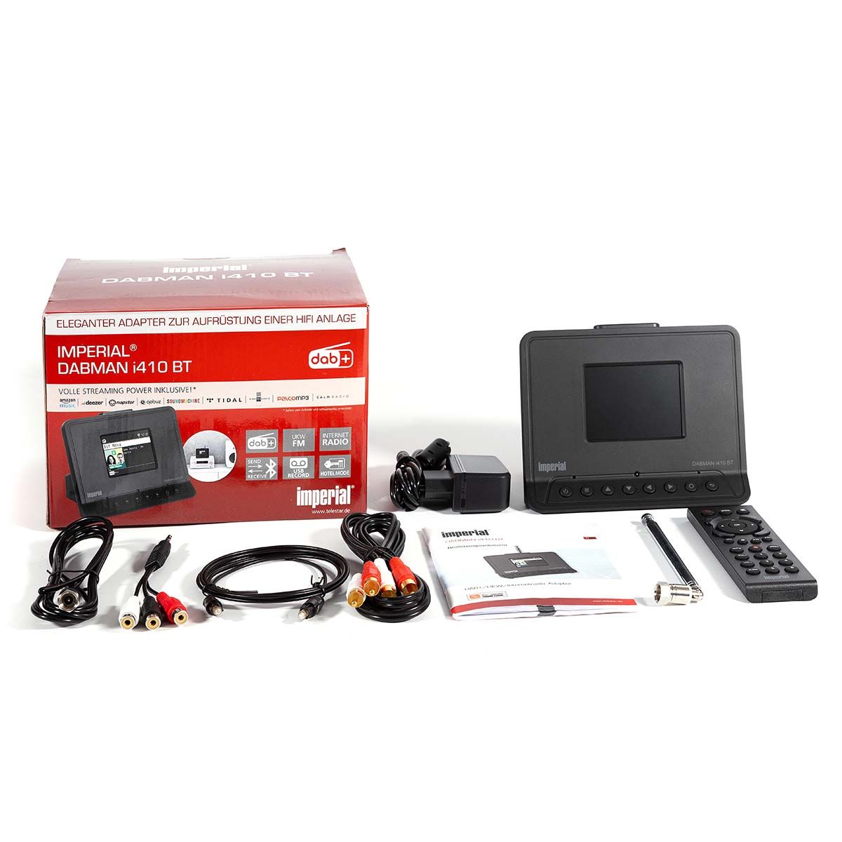 Kompakt radio med DAB+, Internett-radio og Bluetooth Svart - Imperial DABMAN i410 BT