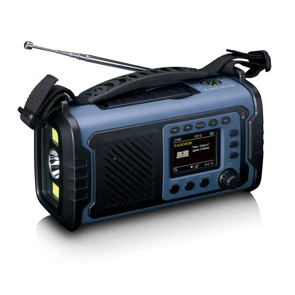 Hovedbilde Bærbar DAB+/FM-Sveivradio med ASA- og Powerbankfunksjon for ...