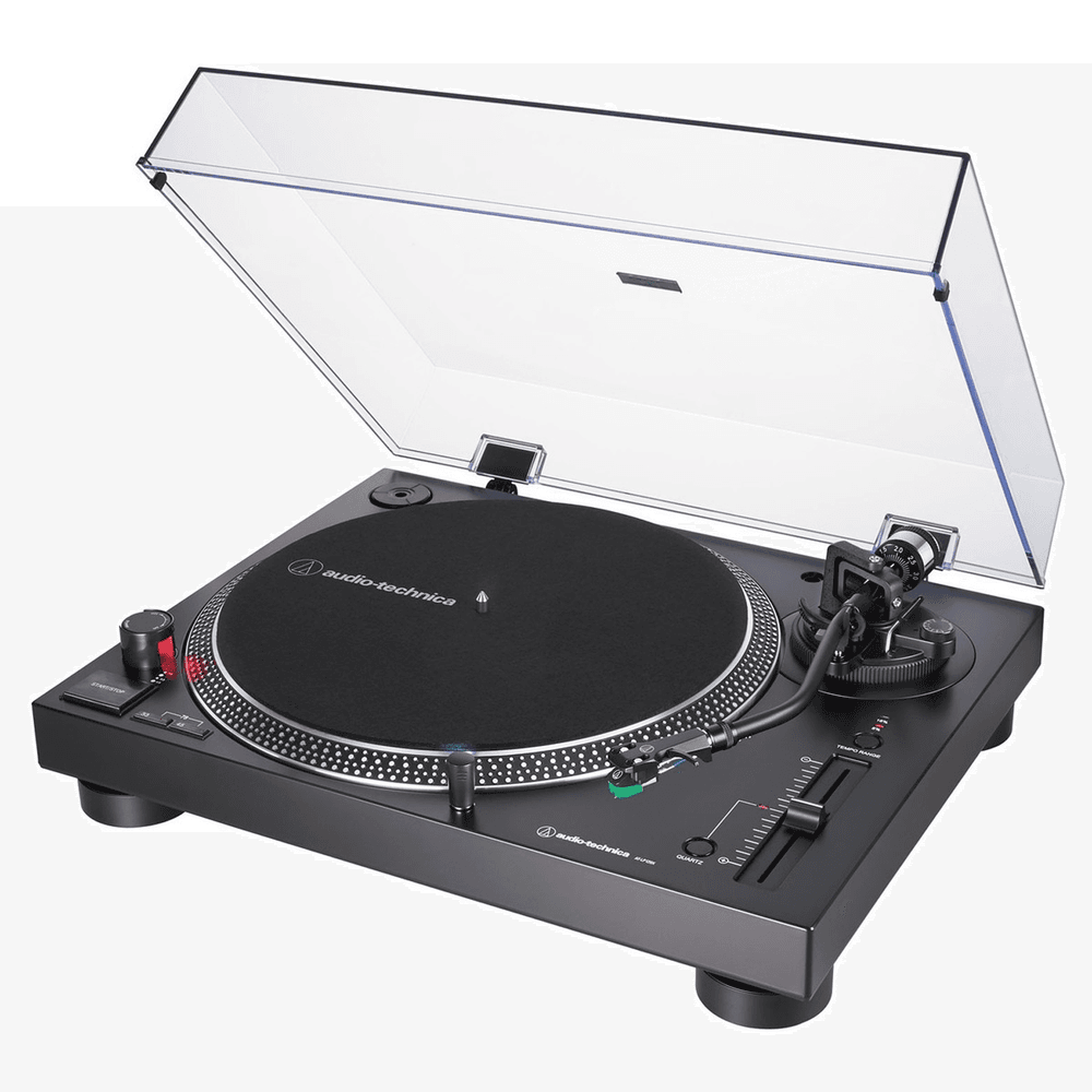 Platespiller - Audio Technica - AT-LP120XUSBBK, Svart Direktedrevet Platespiller med pitch