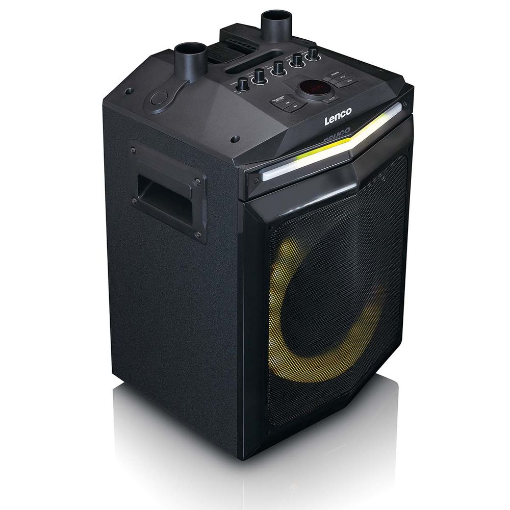 Partyhøyttaler - Bluetooth PA Med Subwoofer Og Avtakbar Diskantsøyle og RGB Lys