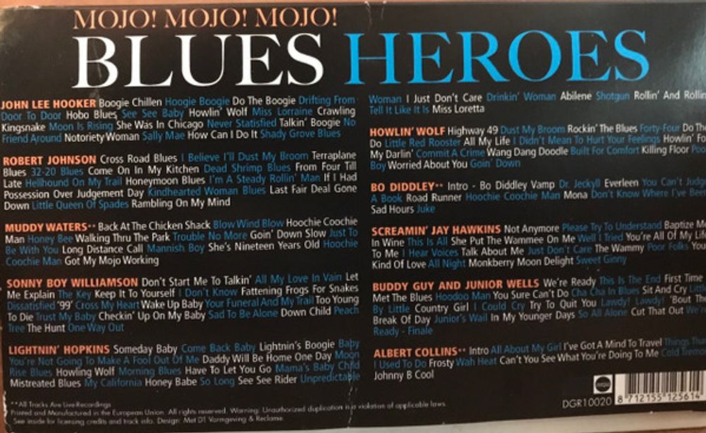 Mojo! Mojo! Mojo! Blues Heroes - Diverse artister (10 CD-Box)