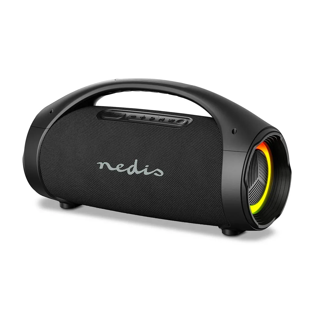 Bluetooth Høyttaler - Party boombox 150 watt - Oppladbar med Partylys