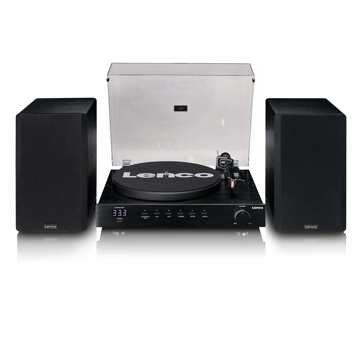 Lenco Platespiller Med Forsterker og Høyttalere - High-end HiFi - 2 x 110 W
