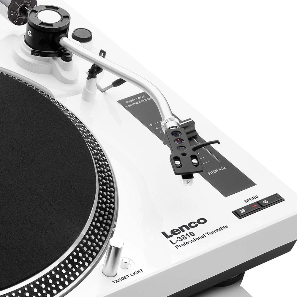 Lenco L-3810 - Direktedrevet platespiller - USB Opptak - 33 & 45 RPM