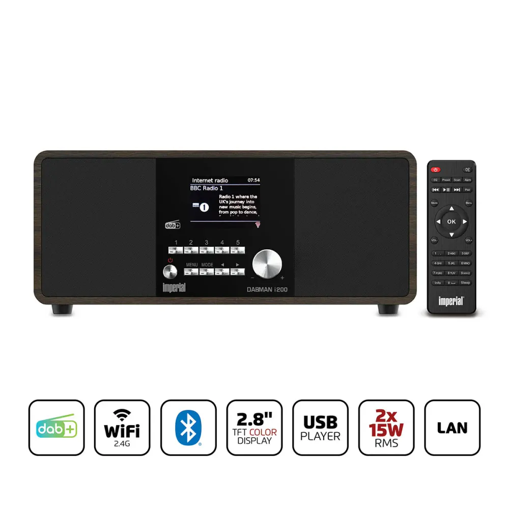 Internett Radio - DAB+ Radio DABMAN i200 Stereo - Testvinner!