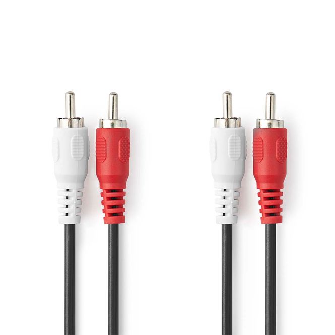 Hovedbilde RCA kabel - Phonokabel 2xhann til 2xhann Rød-Hvit - 1,5 ...