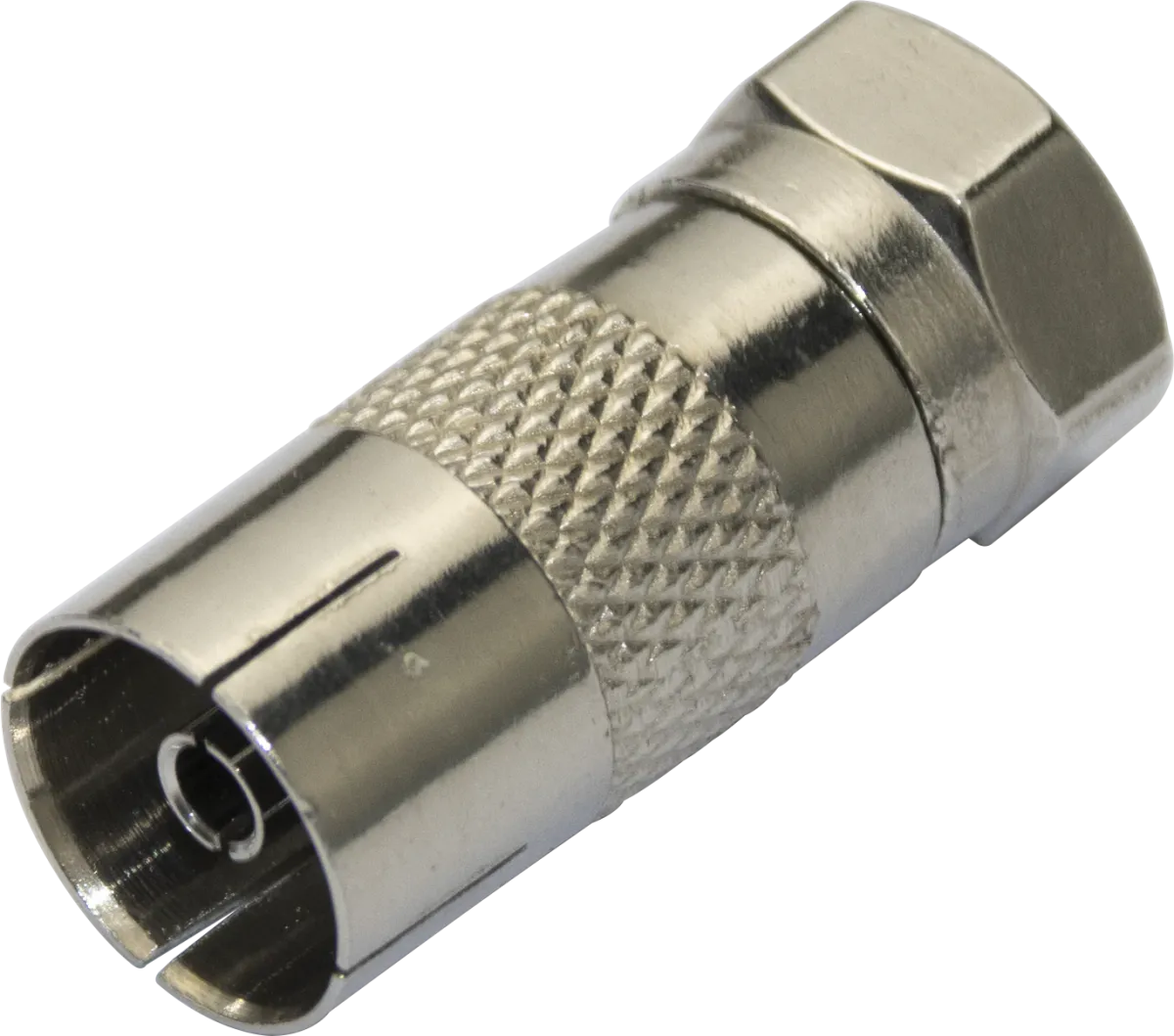 Antenne Overgang fra ICE til F-Kontakt - F-hann/IEC-hunn adapter