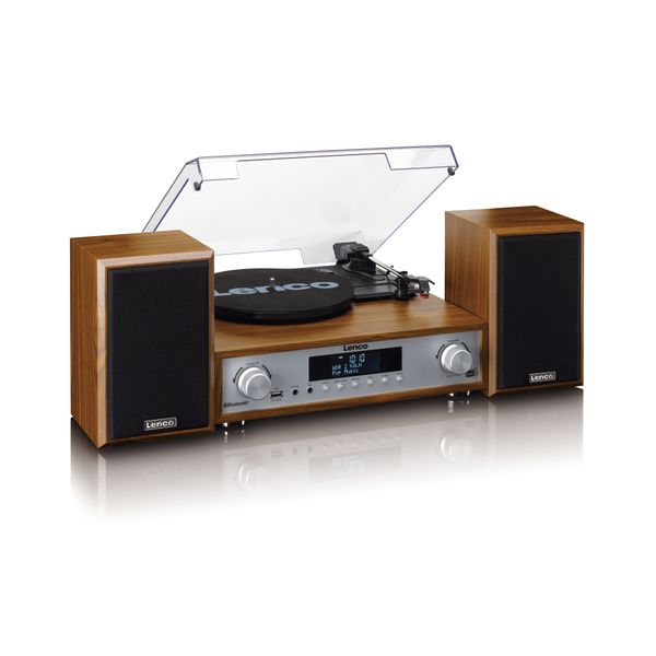 Hovedbilde HiFi stereoanlegg med platespiller, DAB+/FM-radio og ...