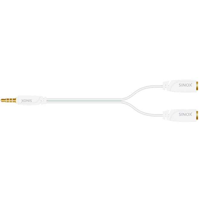 Hovedbilde Mini-Jack Splitter 3,5mm Aux kabel Fra Han til 2 x Hun - ...