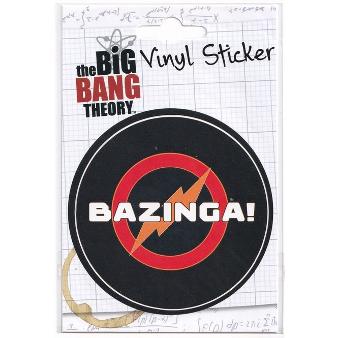 Hovedbilde The Big Bang Therory - Vinylø Sticker - Bazinga